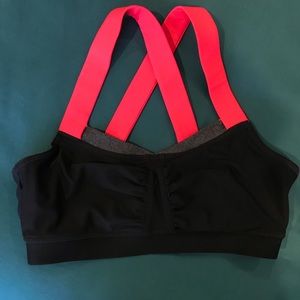 MPG Black and Coral Sports Bra